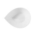 KPM Urania leaf-shaped side plate, white