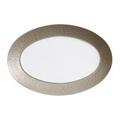 Raynaud Minéral Irisé Grey oval platter, small