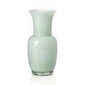 Venini Opalino vase, h 36 cm, turquoise