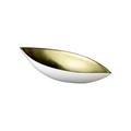 Raynaud Minéral gold spindle bowl S, inside surface completely gold plated