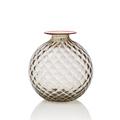 Venini Vase Monofiori Balloton, H 16,5 cm, taupe