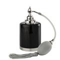Cristal et Bronze Obsidian perfume spray bottle, chrome