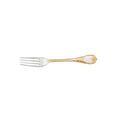 Christofle Marly dessert fork, silverplated with gold accents
