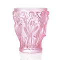 Lalique Bacchantes vase, h 24 cm, pink