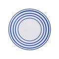 J.L Coquet Hémisphère gestreift, Bleu Royal Dessertteller