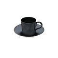 Jaune de Chrome Bora Bora double espresso cup and saucer
