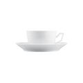 Fürstenberg Herzog Ferdinand - Weiß Teetasse mit Unterteller