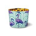 Sieger by Fürstenberg Beautiful Creatures Champagne goblet, flamingos