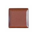 Jaune de Chrome Granite Rouge quadratischer Teller, 21 x 21 cm