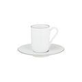 Raynaud Monceau Black double espresso cup and saucer