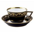 KPM Kurland Royal Noir office cup and saucer