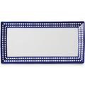 L'Objet Perlée Bleu rectangular platter