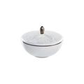 Raynaud Italian Renaissance White with platinum rim sugar bowl