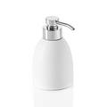 Cristal et Bronze Hémisphère soap dispenser, chrome