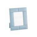 Riviere Stitches leather frame, azure blue, photo size 13 x 18 cm (5'' x 7'')