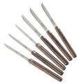 Forge de Laguiole Tafel-/Steakmesser Andrée Putman, mit Eschenholzgriff, 6er-Set