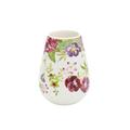Gien Millefleurs Vase Bulbe, H 14,3 cm