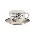 Gien Tulipes Noires jumbo cup and saucer