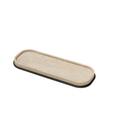 Giobagnara Positano slim tray, bronze & travertine, short