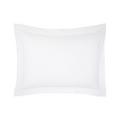 Yves Delorme Athena pillow case, white on white, 40 x 80 cm