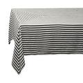 L'Objet Concorde linen tablecloth, black/ecru, 178 x 229 cm