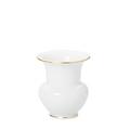 KPM Vase Fidibus klein, mit Goldrand