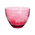 Theresienthal Kilimandjaro bowl, large, fuchsia, pattern zebra