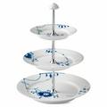 Royal Copenhagen Blue Fluted Mega three tier cake stand