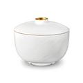 L'Objet Han Gold Reisschale mit Deckel