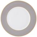 Augarten Wien Colors of Augarten presentation plate, smoke grey mat with gold rim