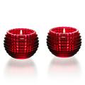 Baccarat Eye votives, red, set of 2
