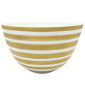 J.L Coquet Hémisphère gestreift, Gold Salatschüssel, groß