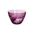 Theresienthal Kilimandjaro bowl, small, violet, pattern elephant