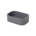 Giobagnara Stapelbares Tablett Polo, rechteckig klein, H 5,5 cm, graphit