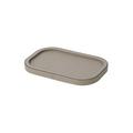 Giobagnara Polo stackable tray, rectangular, small, h 1.5 cm, mud