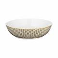Raynaud Trésor salad/cereal bowl, honeycomb pattern, brown