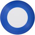 J.L Coquet Hémisphère Marine Blue flat round platter, large
