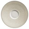 Jaune de Chrome Song Perle gourmet plate with small centre, Bolero shape
