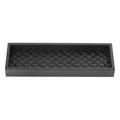 Riviere Vanity leather vide-poche, rectangular narrow, black