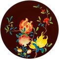 Raynaud Harmonia presentation plate, brown