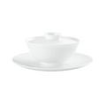 Raynaud Minéral White chinese soup bowl with lid and saucer