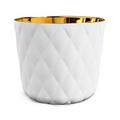 Sieger by Fürstenberg Cushion Champagne cooler, white matt finish