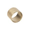 Horst Max Lebert Classy napkin ring, brass with fine gold plate