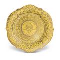 L'Objet Fortuny Yellow round platter