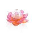 Daum Jardin de Lotus bud vase, pink-orange