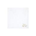 Yves Delorme Ballet flannel, white/gold