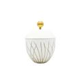 J.L Coquet Toundra Gold Zuckerdose mit vergoldetem Knauf