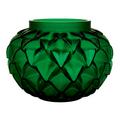 Lalique Vase Languedoc, H 22 cm, grün