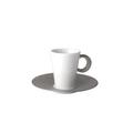 Bernardaud Ecume Platinum single espresso cup and saucer
