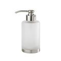 Cristal et Bronze Satin soap dispenser, h 17 cm, chrome